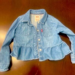 Levi denim button up shirt 3T